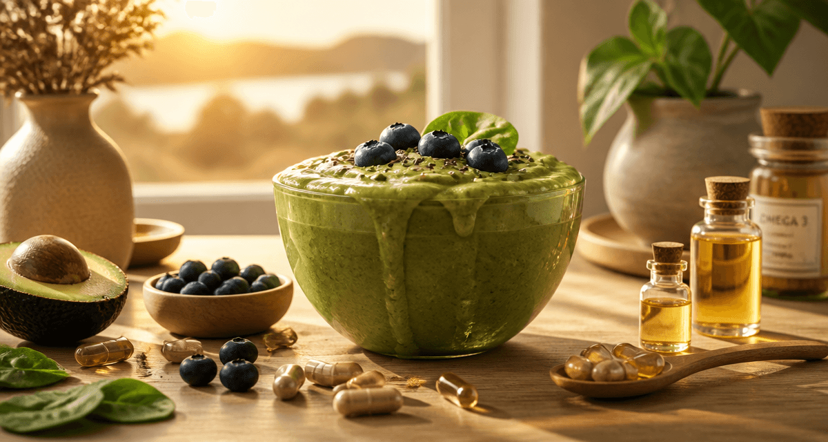 complement alimentaire pour peau seche bol smoothie huiles