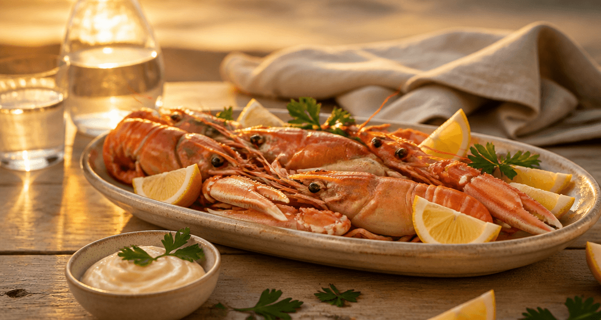 Cuisson langoustine plat cuit citron