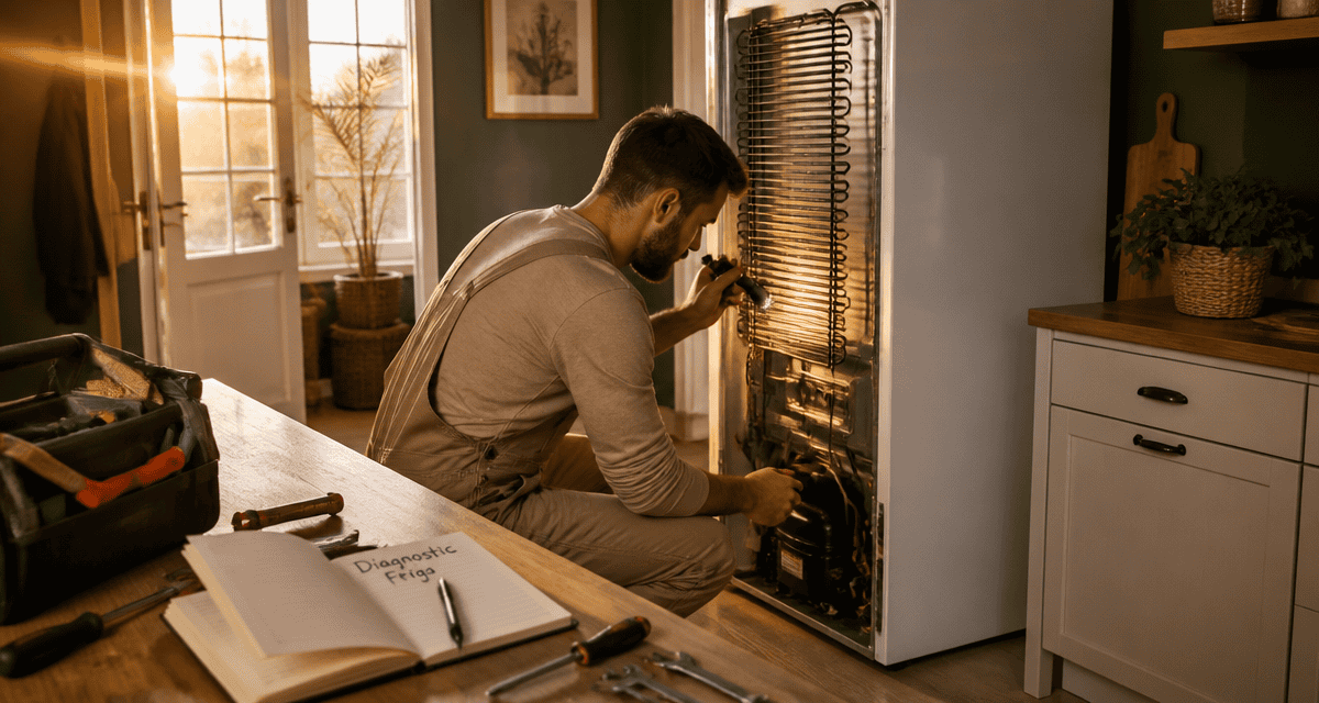 depanneur frigo inspecte réfrigérateur cuisine