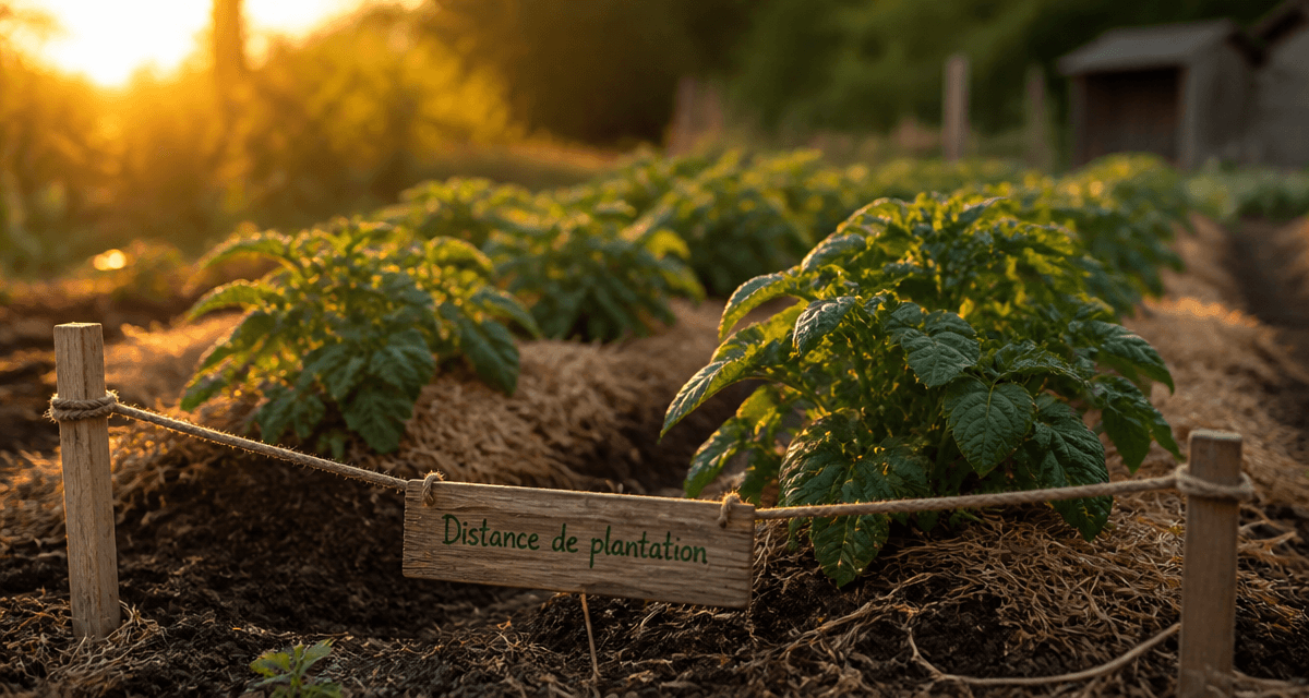 Distance plantation pomme de terre rangs espacés