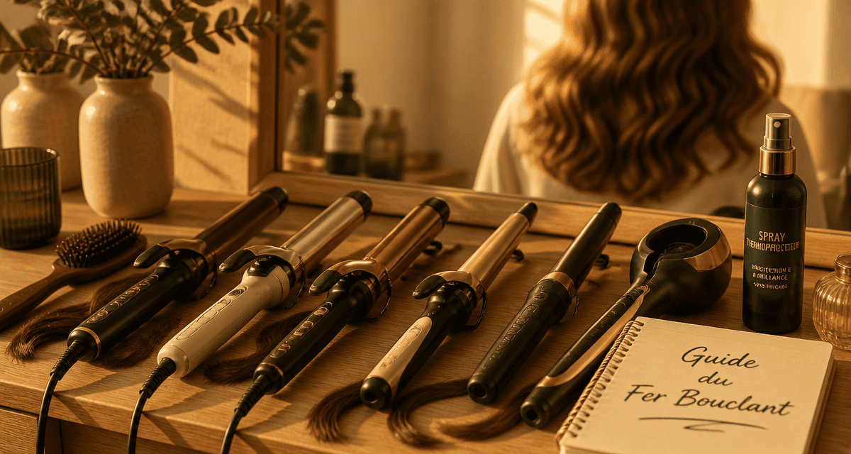 fer bouclant différents modèles sur coiffeuse