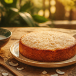 gateau noix de coco moelleux sur table