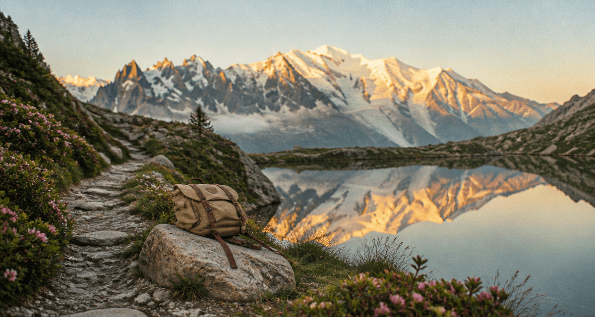 lac blanc randonnée lever du soleil sentier