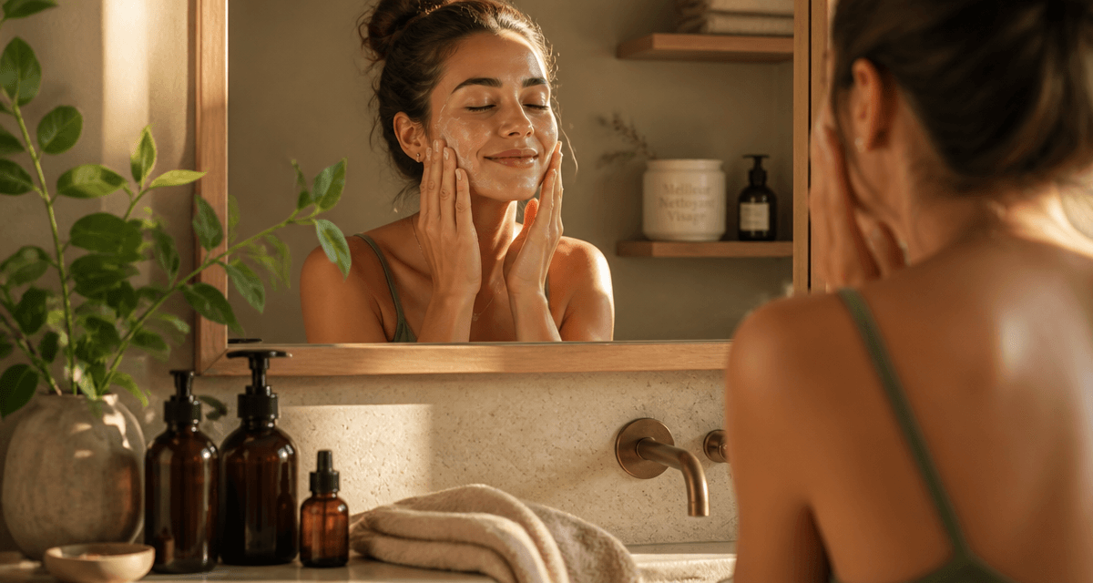 meilleur nettoyant visage femme salle de bain
