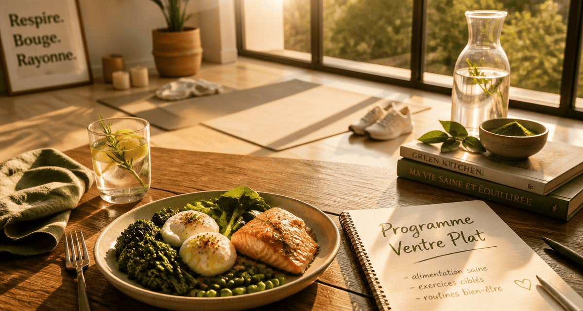 perdre du ventre en 1 semaine, assiette saine et yoga