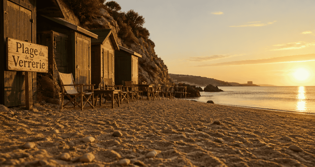 plage de la verrerie marseille sable galets cabanons