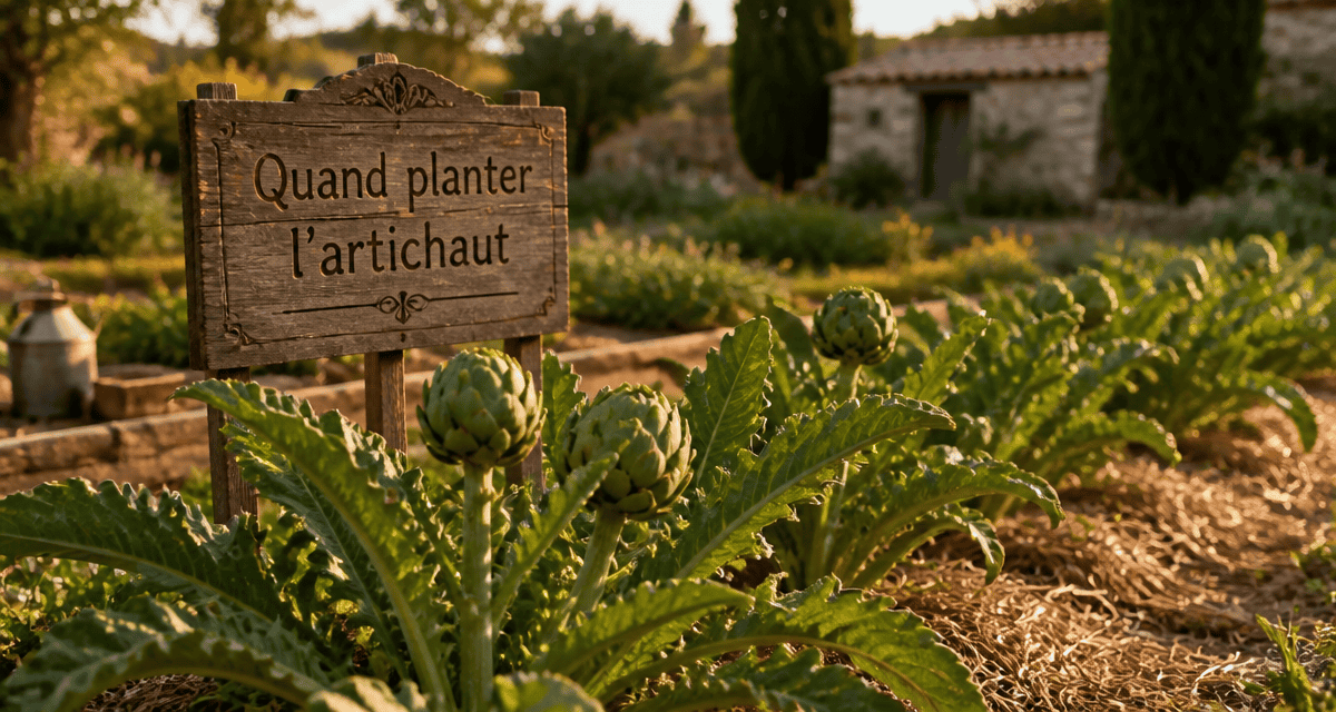 Quand planter artichaut rang jardin