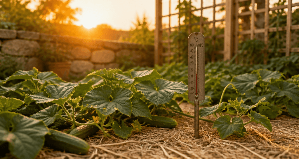 quand planter concombre au potager en été