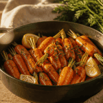 recette carotte glacée en sauteuse avec miel et thym