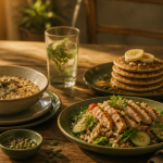 recette riche en proteine musculation bolcake pancakes salade