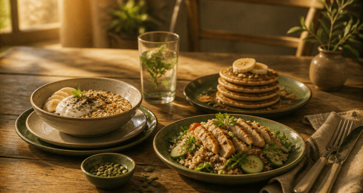 recette riche en proteine musculation bolcake pancakes salade