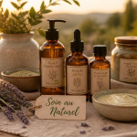 soin au naturel flacons huiles lavande