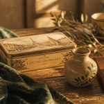 souvenir france objets authentiques sur table