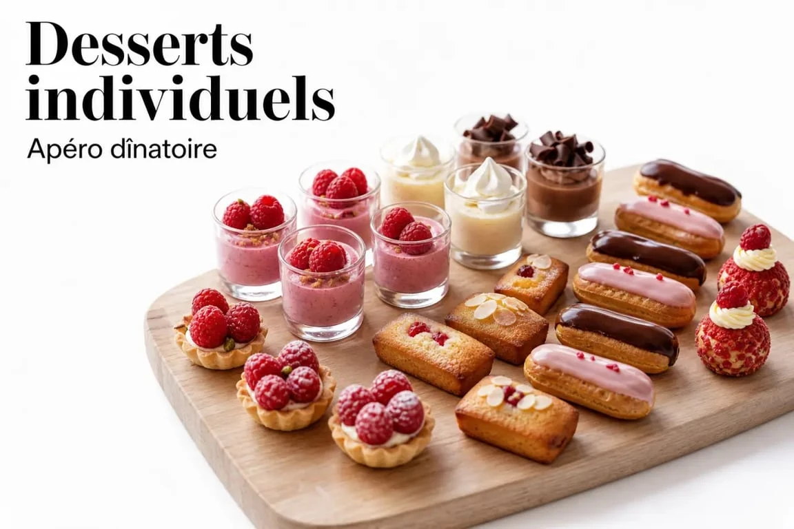 Assortiment de desserts pour apéro dînatoire