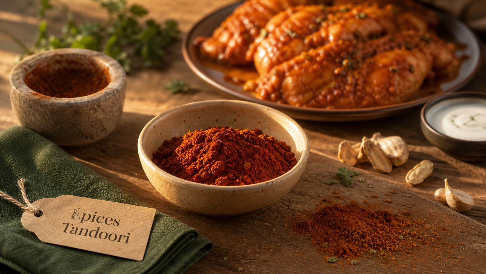 Épices tandoori en poudre pour marinade