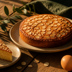 gateau poudre d'amande fondant doré