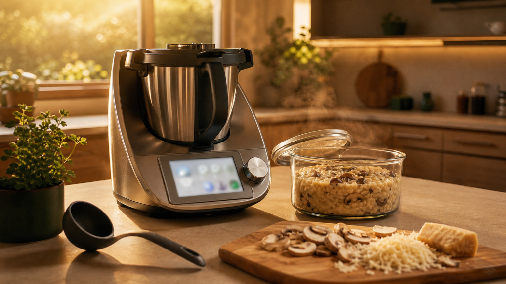 Meilleur robot cuisine : risotto aux champignons vapeur