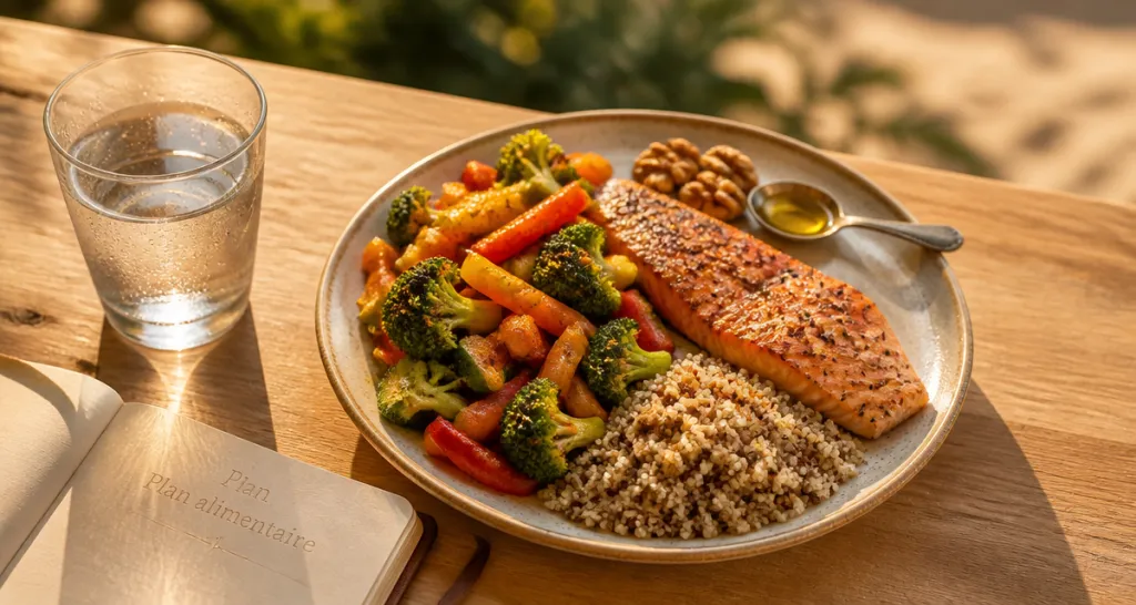 plan alimentaire pour perte de poids assiette équilibrée