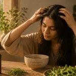 quelle huile fait pousser les cheveux femme masse cuir chevelu huiles végétales