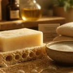 Savon nettoyage visage saponifié à froid, savon surgras
