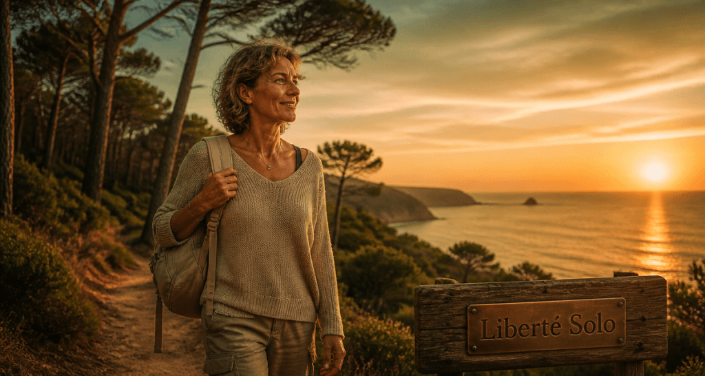 voyager seule femme 50 ans marche sentier côtier