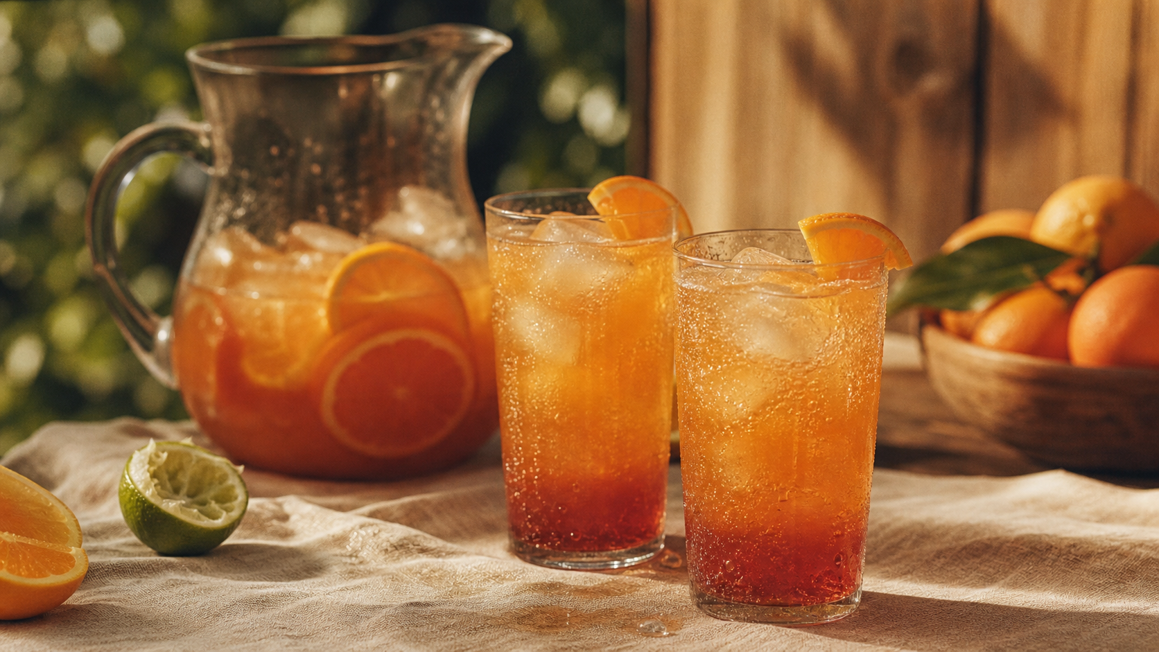Cocktail facile et pas cher : pichet de punch rhum orangé