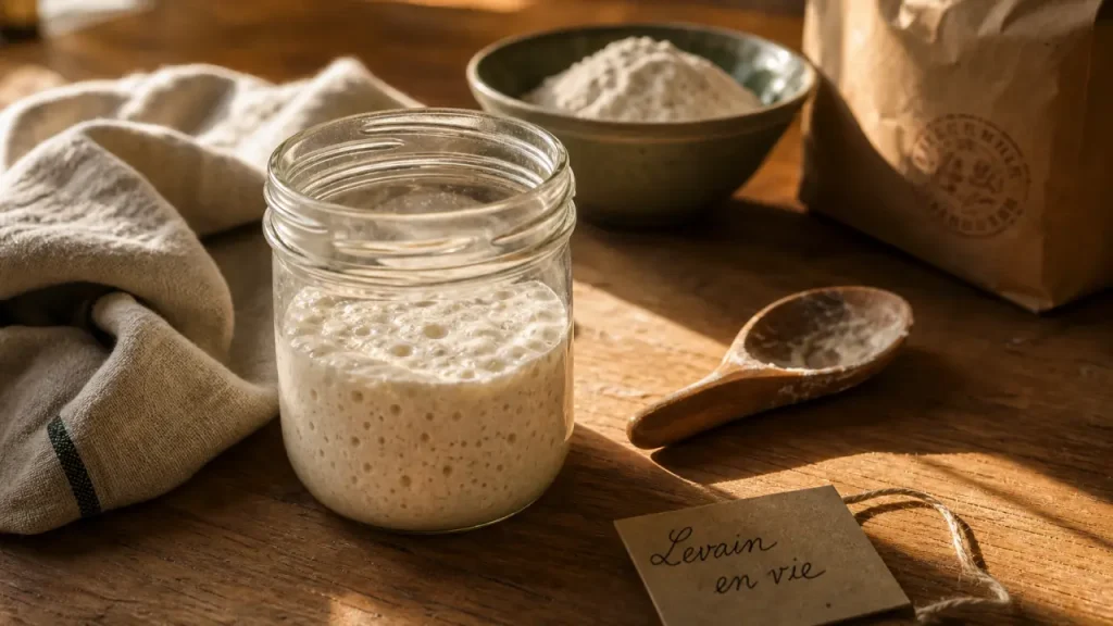 Faire son levain maison : 50 % farine, 50 % eau et des rafraîchis réguliers