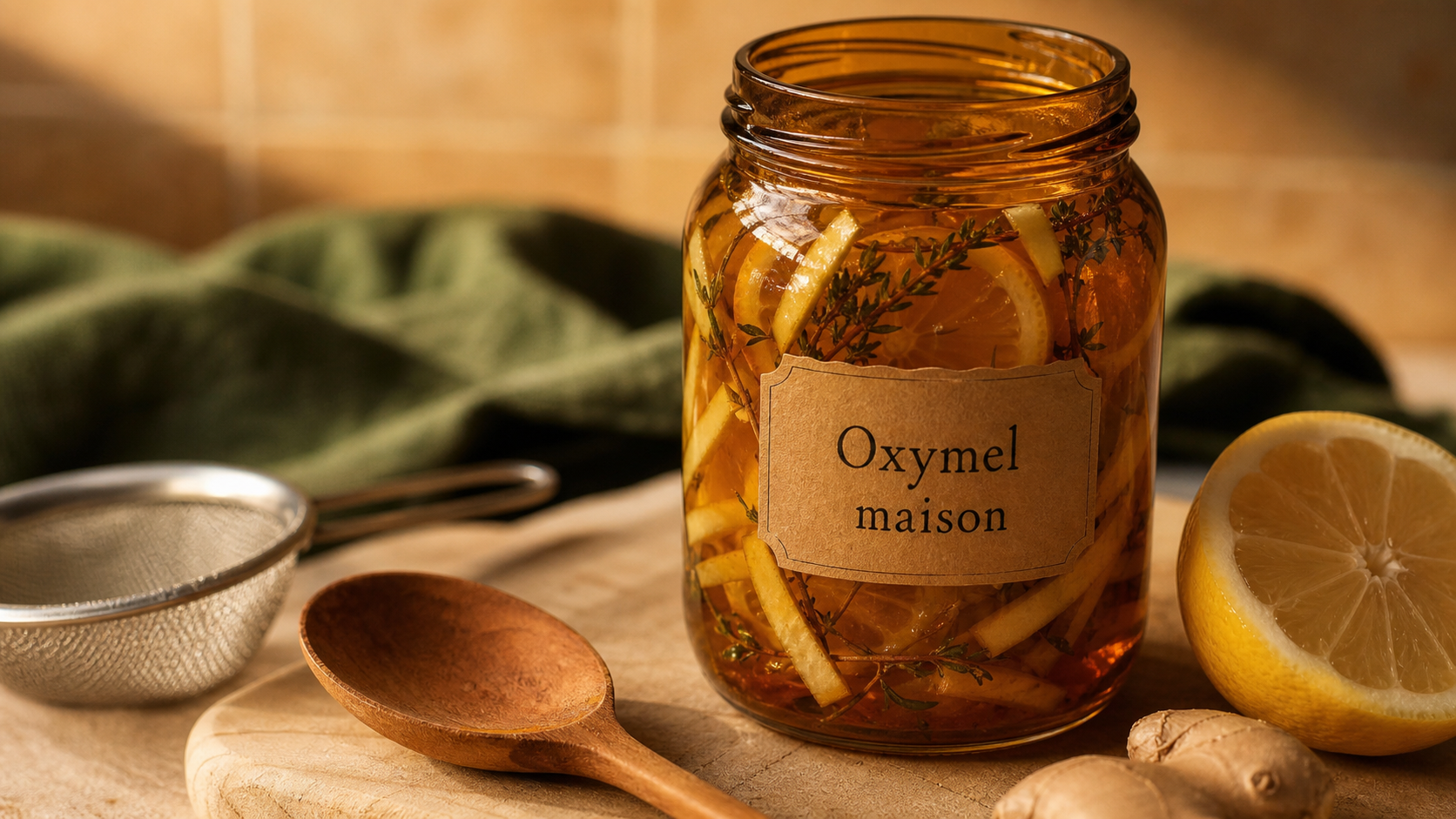 Oxymel recette maison : macération miel et vinaigre