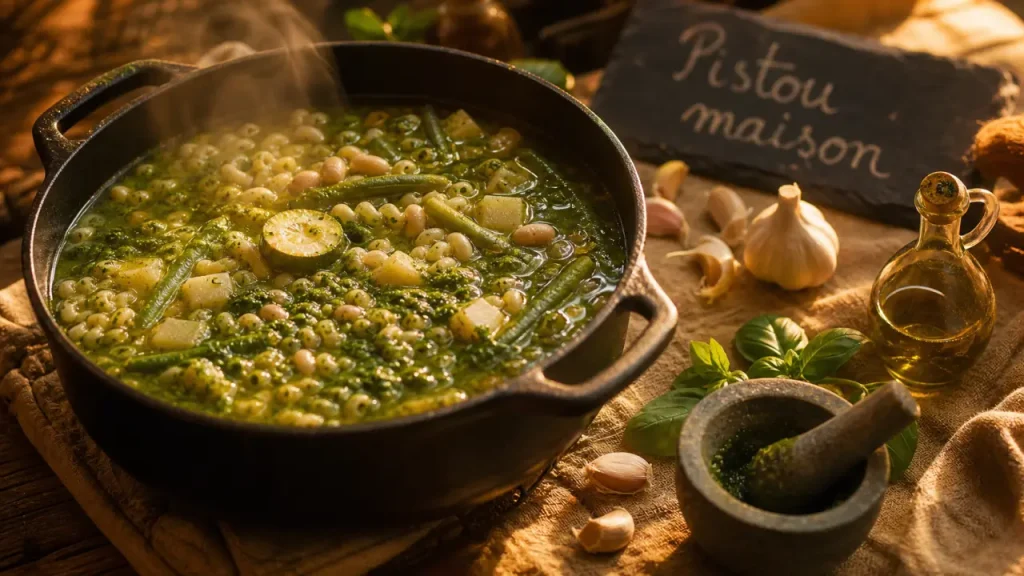 Soupe au pistou maison : l’ordre d’ajout qui garde les légumes fondants et le basilic vif