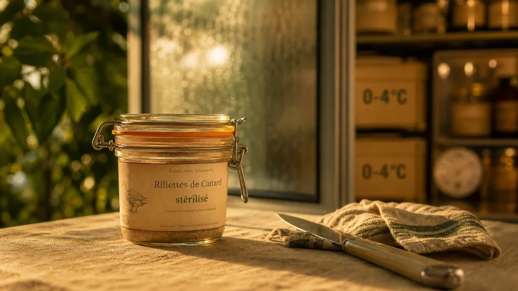 Rillette industrielle et grossesse : conserve stérilisée, à vérifier avant de consommer