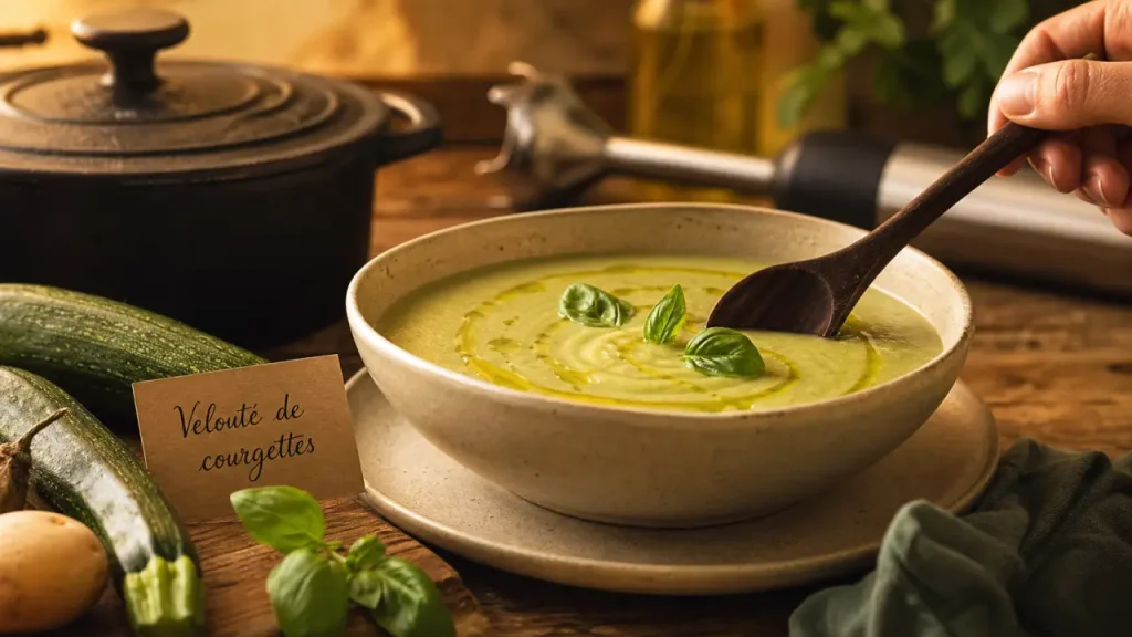 Velouté de courgettes : la méthode pour éviter une soupe aqueuse et garder une texture onctueuse