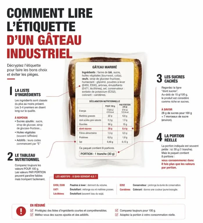 Comment décrypter les étiquettes des meilleurs gâteaux industriels pour éviter les pièges nutritionnels