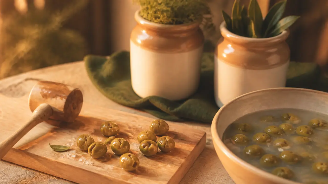Olives cassées recette provençale : dessalage et conservation en saumure
