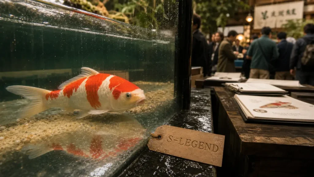 Poisson le plus cher du monde : la carpe koï S-Legend à 1 600 000 €