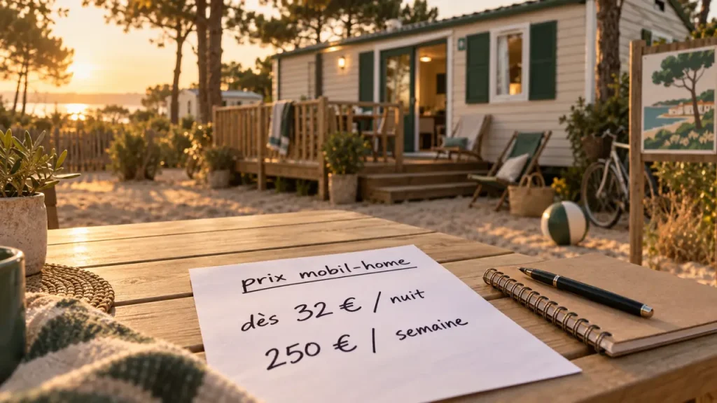Location de mobil-home pas cher en Charente-Maritime : 32 € la nuit, mais 6 points à vérifier