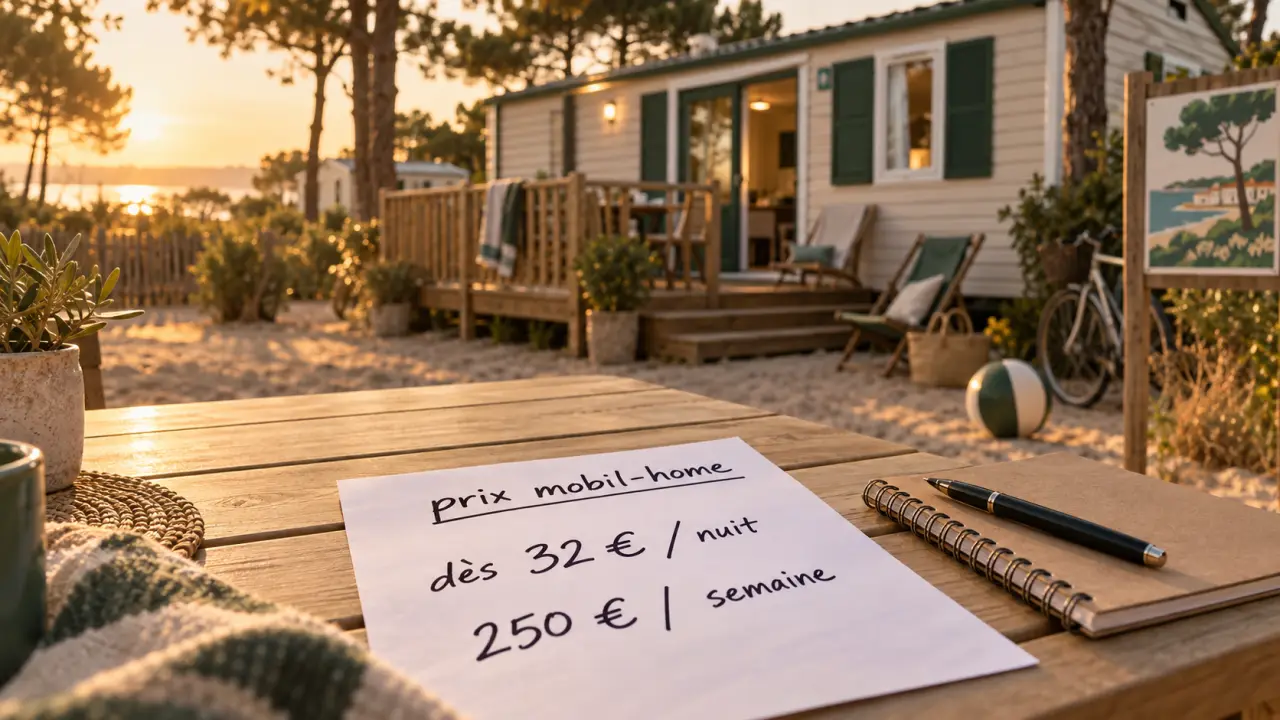 Location mobil home en Charente-Maritime pas cher dès 32 € la nuit