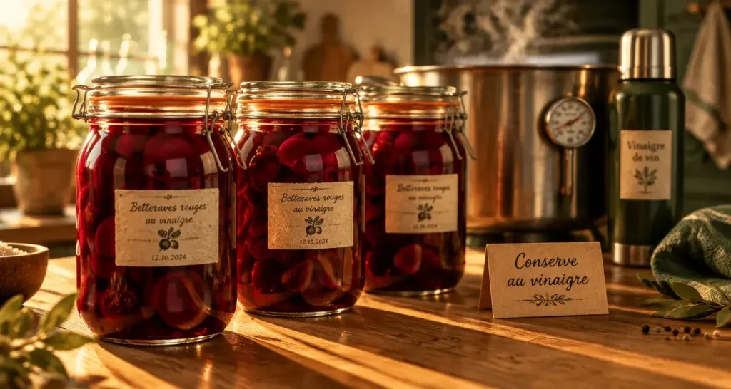 Conserve de betteraves rouges : 1 h 15 au bain-marie ou 30 min en autoclave, deux protocoles différents