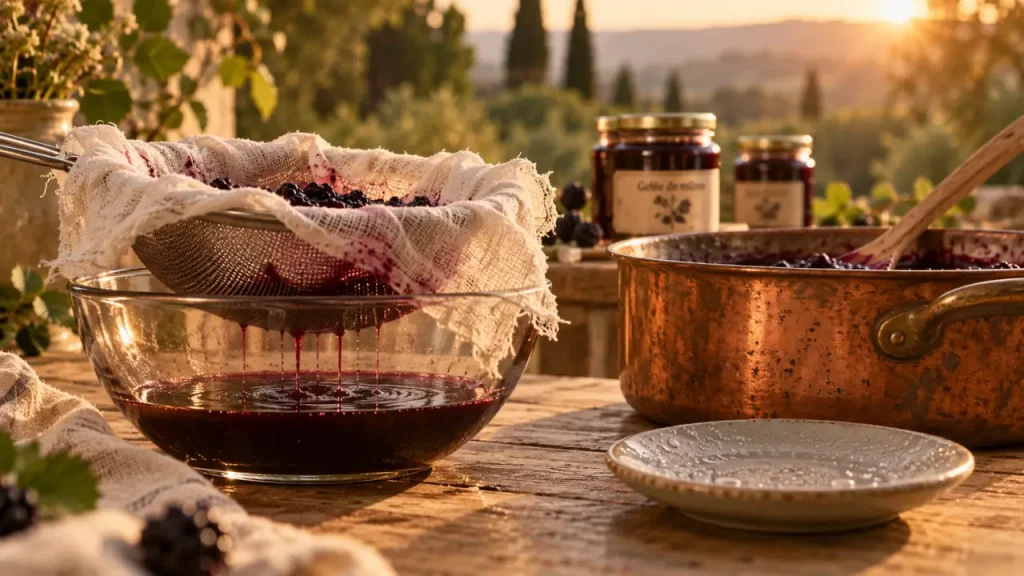 Gelée de mûres : la recette de grand-mère sans pépins, au jus pesé